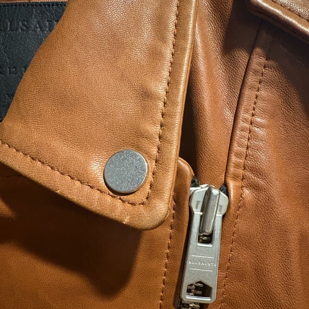 AllSaints Balfern Leather Biker Jacket - Picture 2 of 7